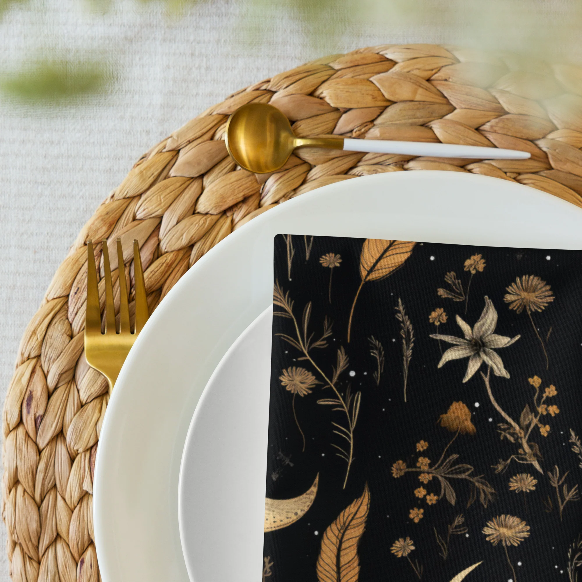 Moonlit Botanica Cloth Napkin Set - Image 7