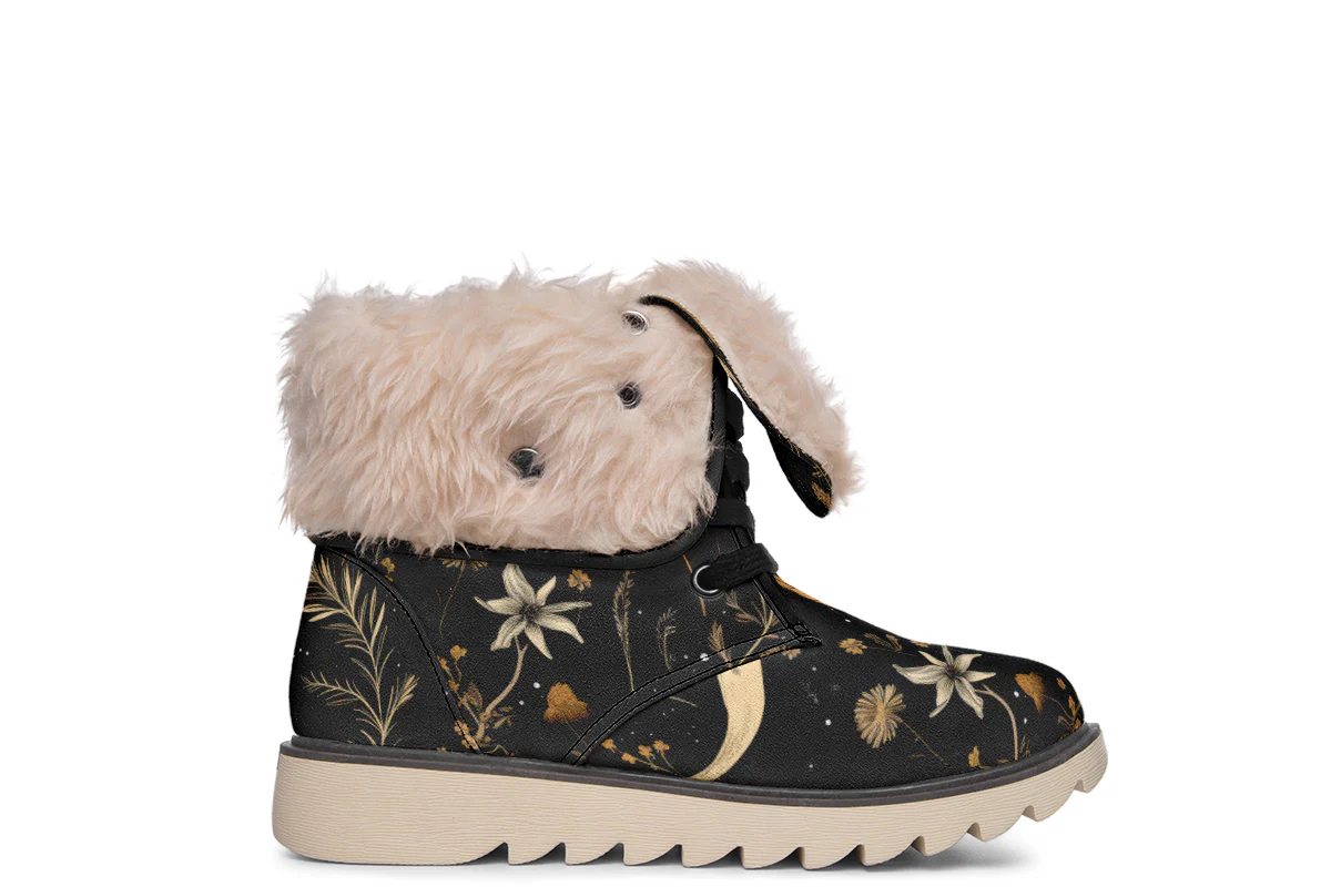 Moonlit Botanica Fold Over Winter Boots - Image 10