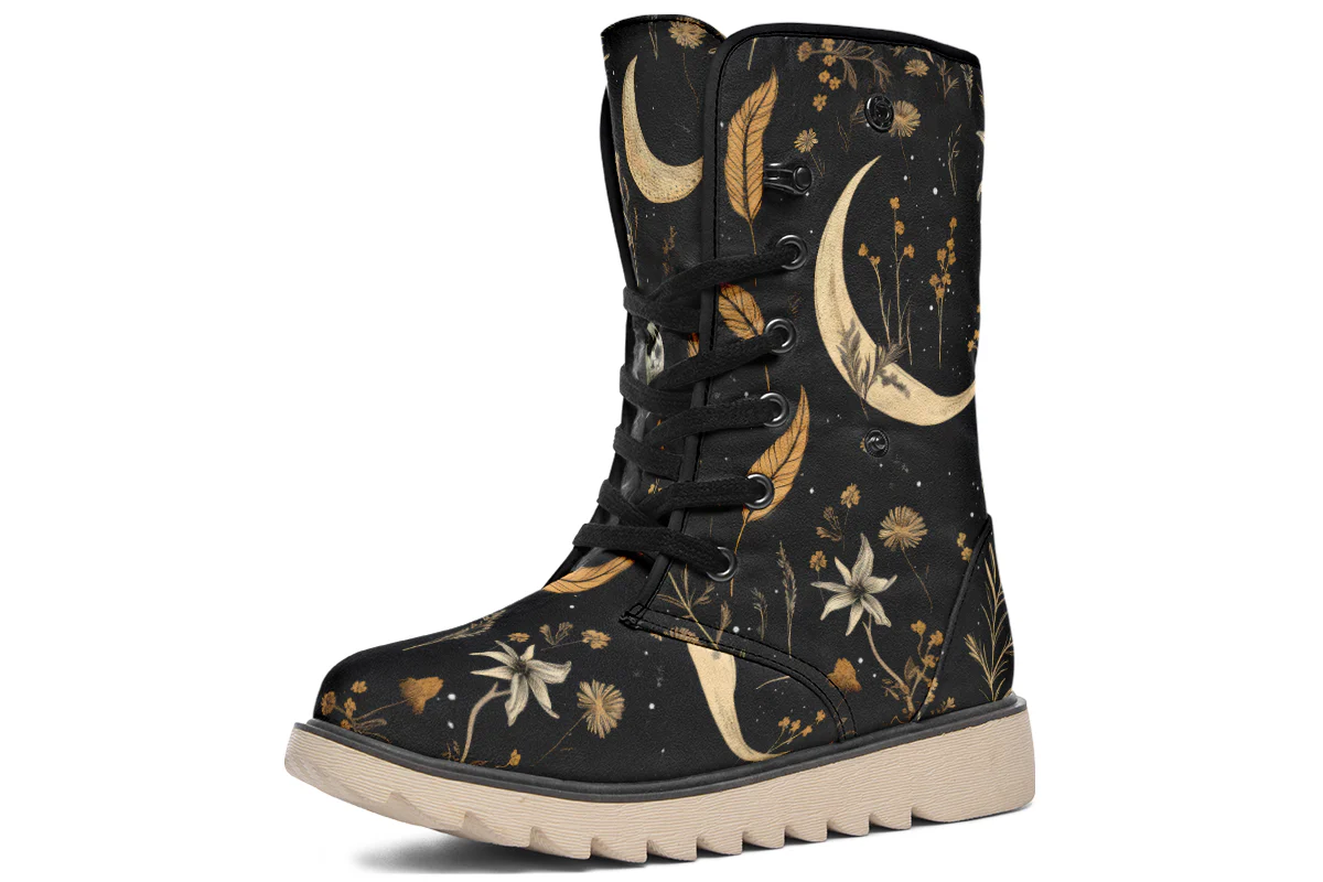 Moonlit Botanica Fold Over Winter Boots - Image 4