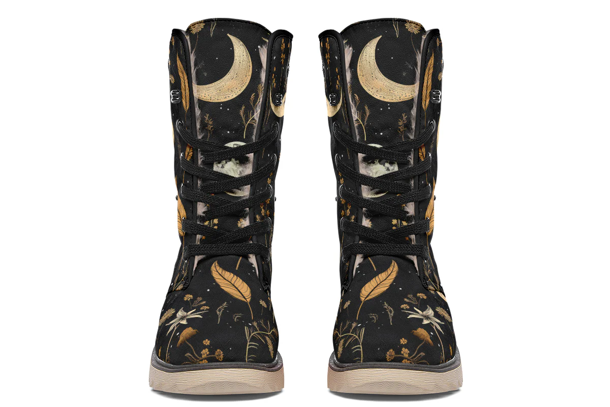 Moonlit Botanica Fold Over Winter Boots - Image 5
