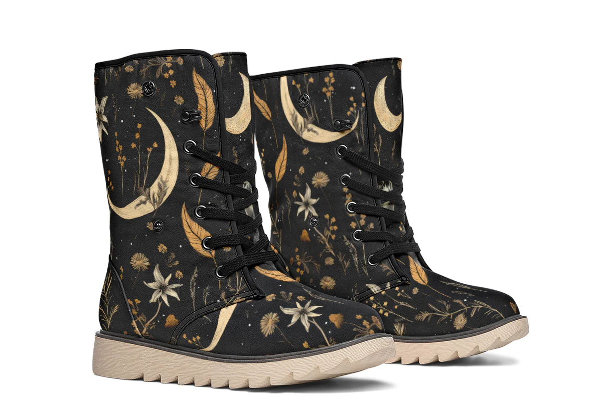 Moonlit Botanica Fold Over Winter Boots - Image 9