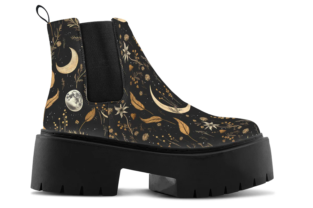 Moonlit Botanica Platform Chelsea Boots - Image 2