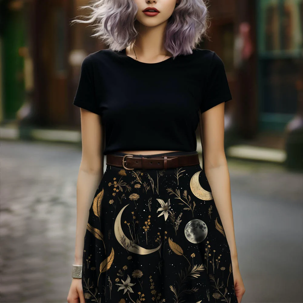 Moonlit Botanica Skater Skirt - Image 9