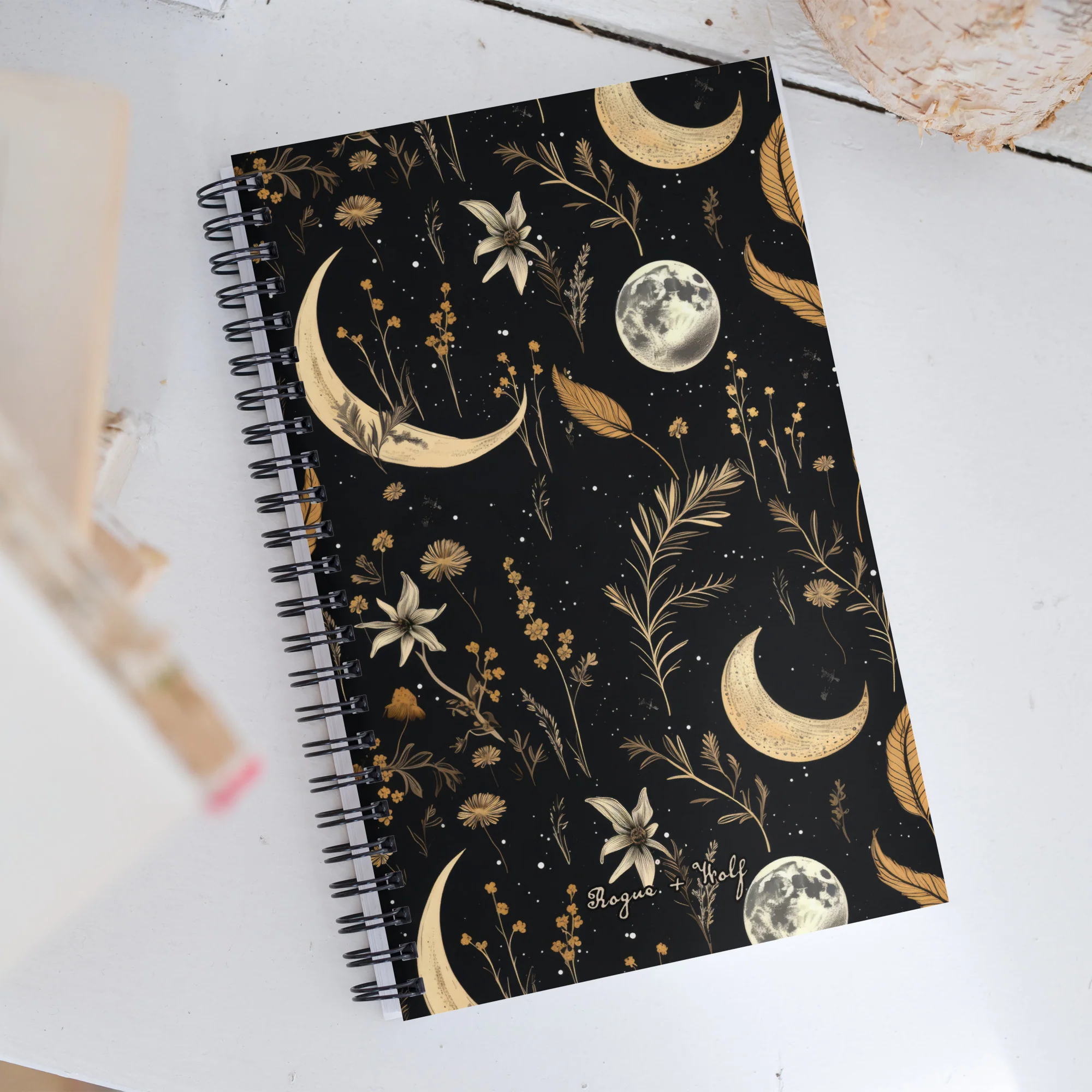 Moonlit Botanica Spiral Notebook - Image 3