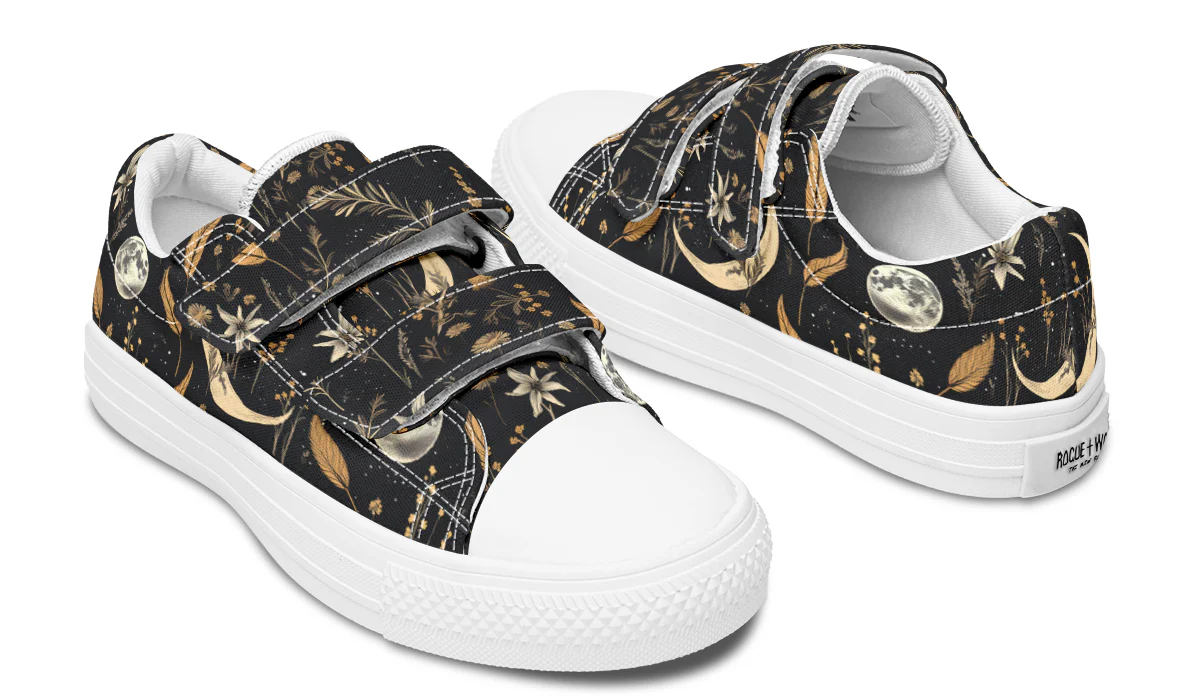 Moonlit Botanica Kids Low Tops - Image 15