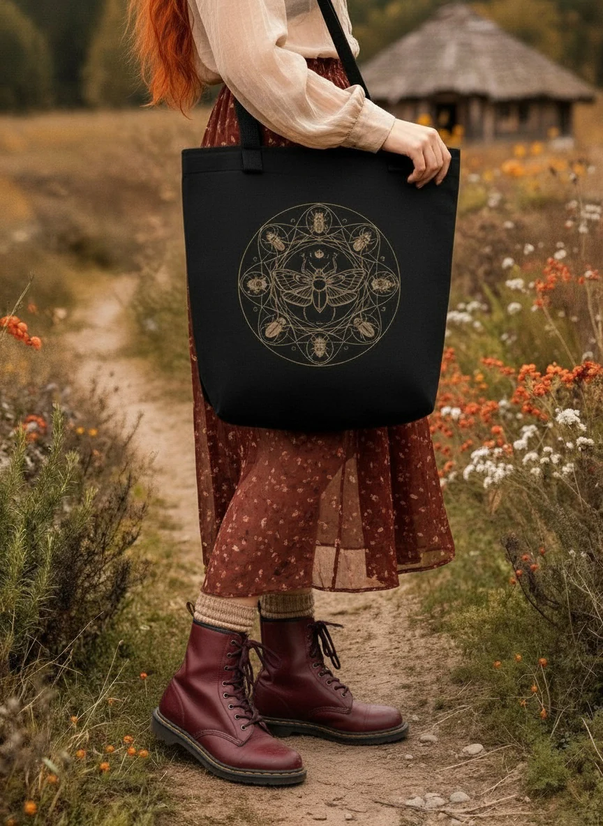 Moth Sigil Tote Bag - Image 2