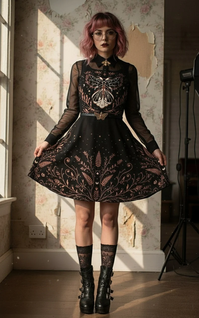 Mothblossom Skater Dress - Image 6