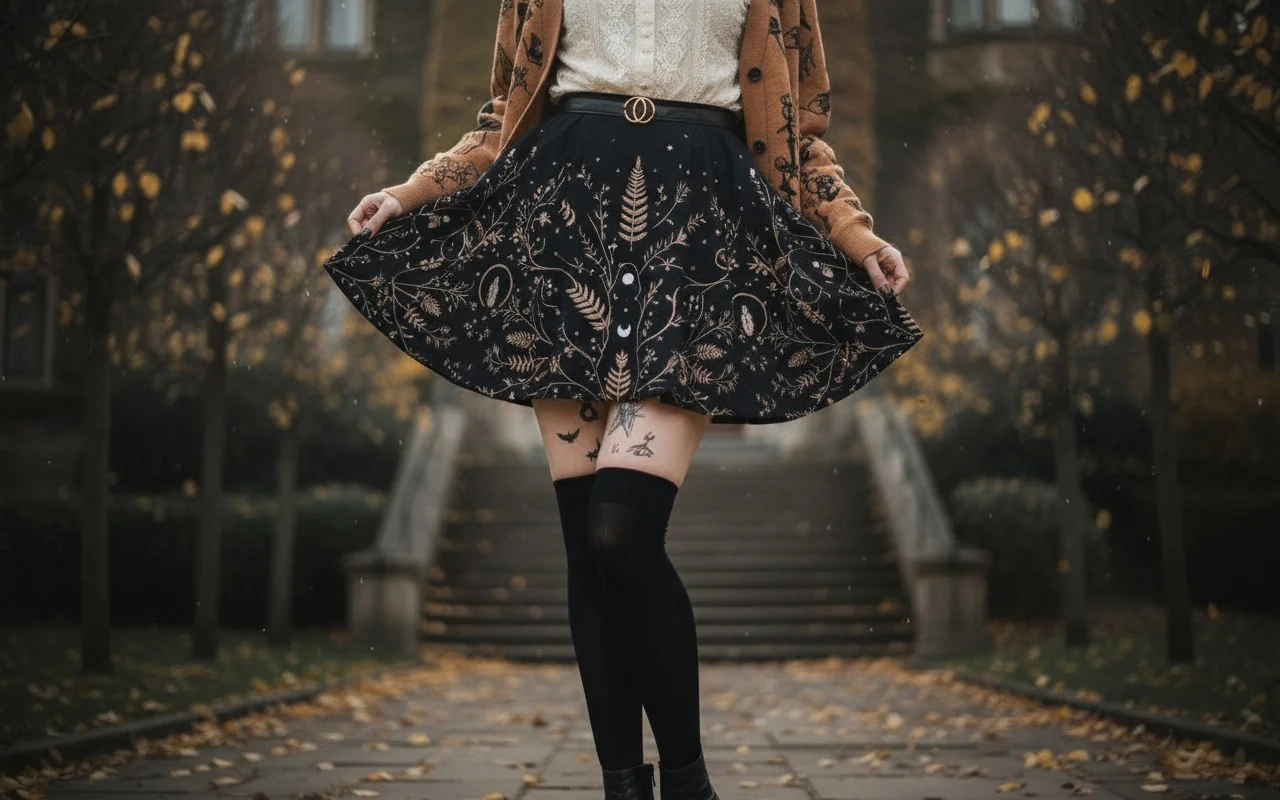 Mothblossom Skater Skirt - Image 2