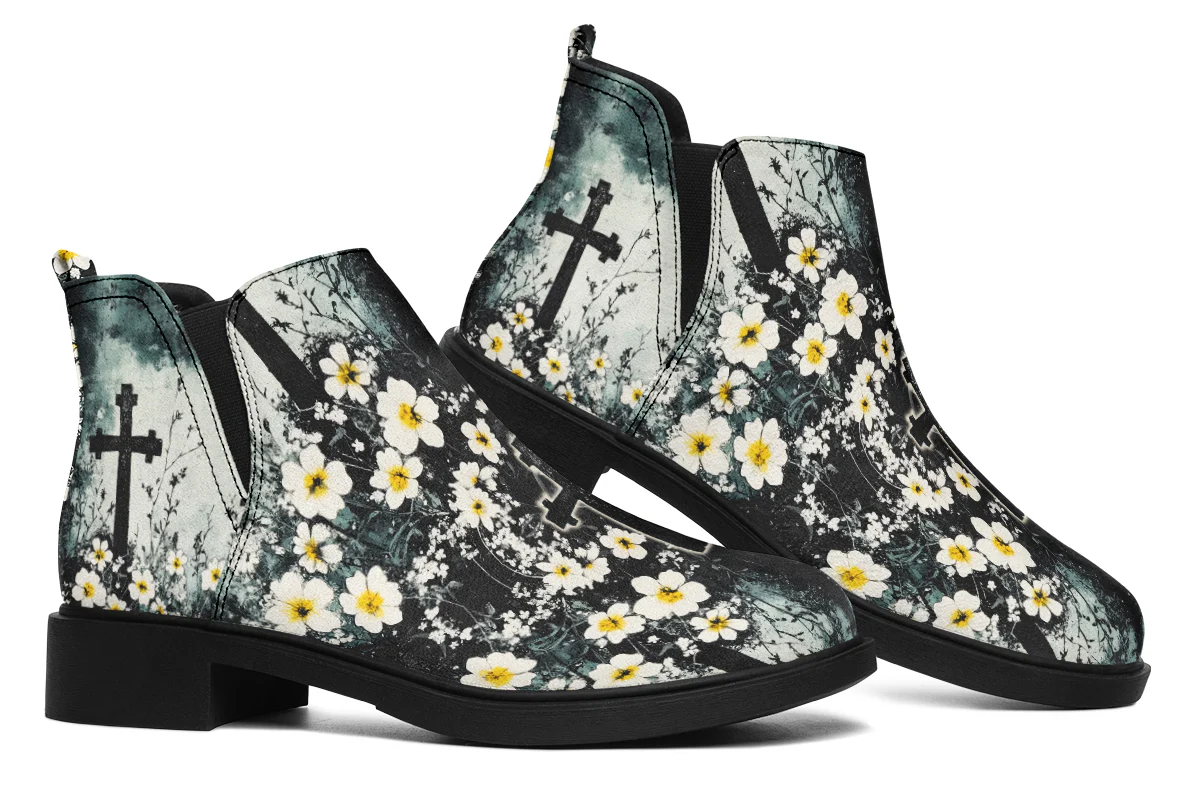 Mourning Petals Chelsea Boots - Image 7