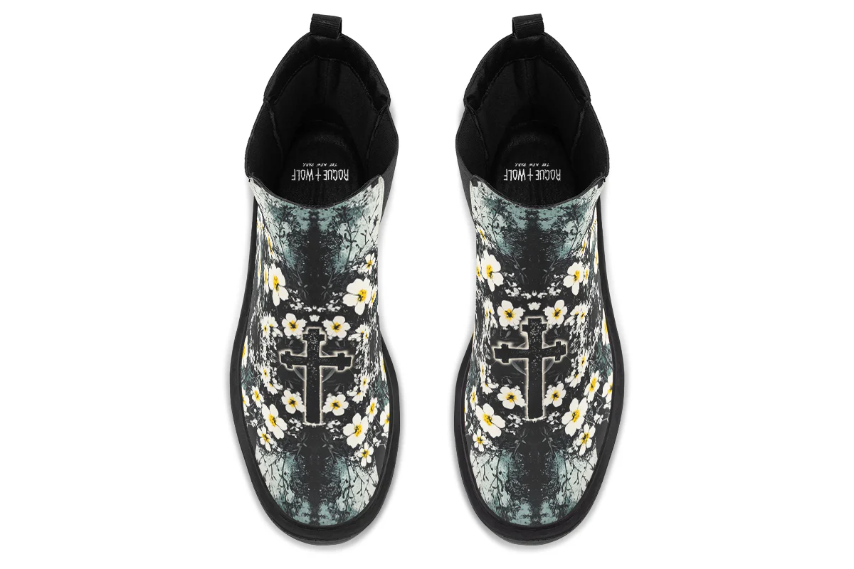 Mourning Petals Platform Chelsea Boots - Image 8