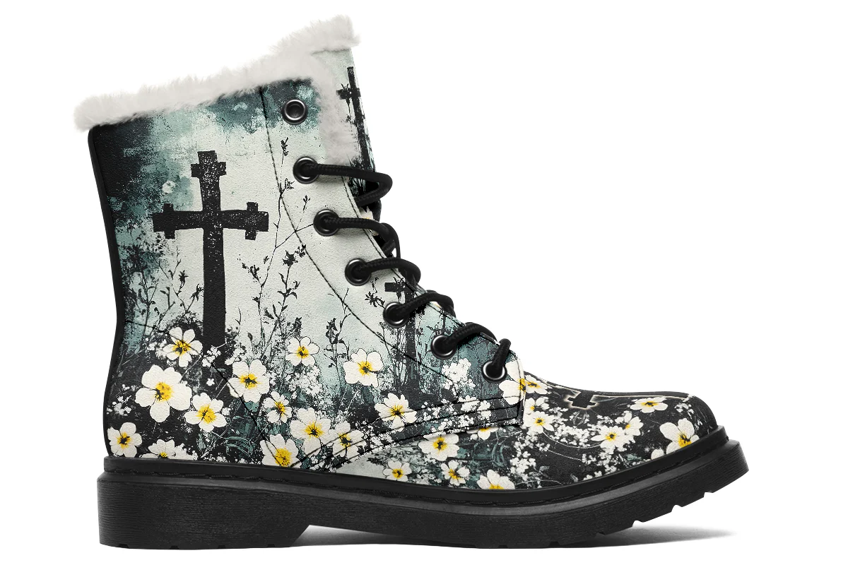 Mourning Petals Winter Boots - Image 2