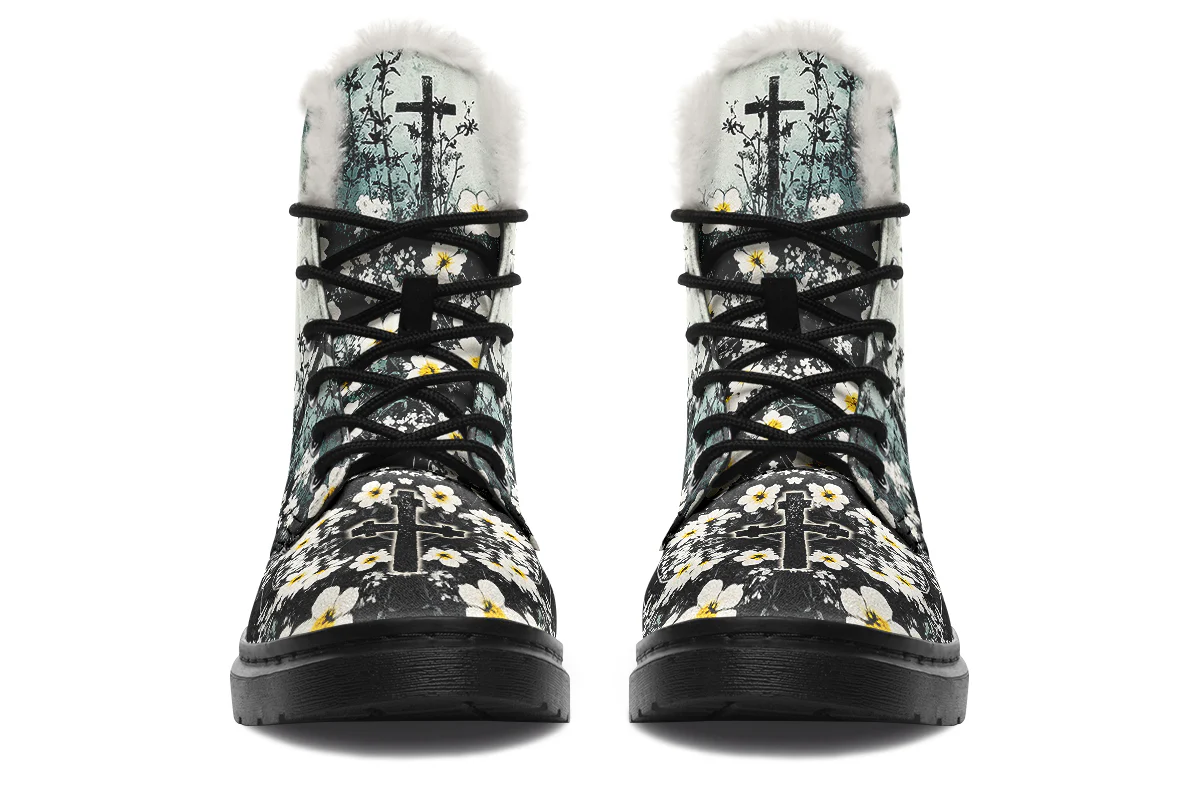 Mourning Petals Winter Boots - Image 3