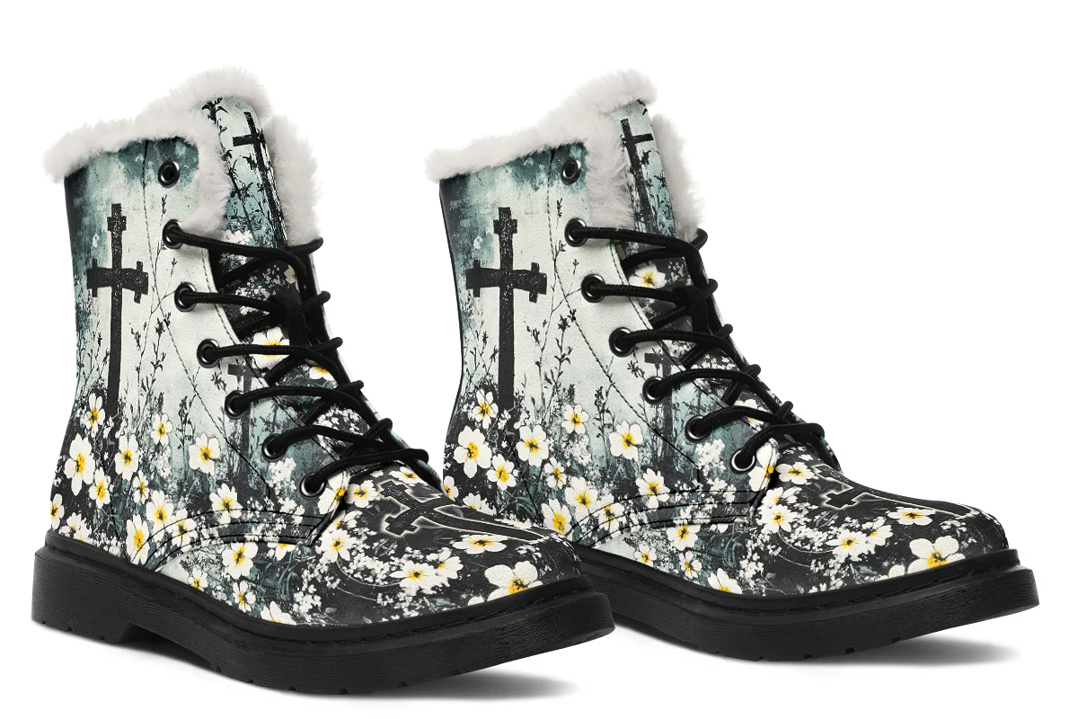 Mourning Petals Winter Boots - Image 6