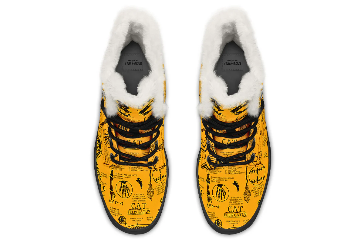 Mustard Cat Study Winter Boots - Image 7