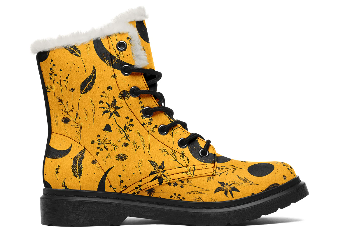 Mustard Moonlit Botanica Winter Boots - Image 2