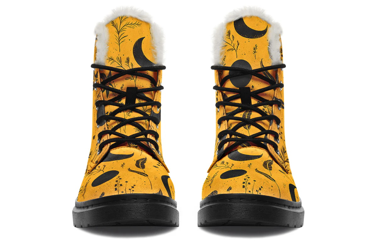 Mustard Moonlit Botanica Winter Boots - Image 3