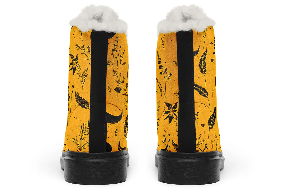 Mustard Moonlit Botanica Winter Boots - Image 4