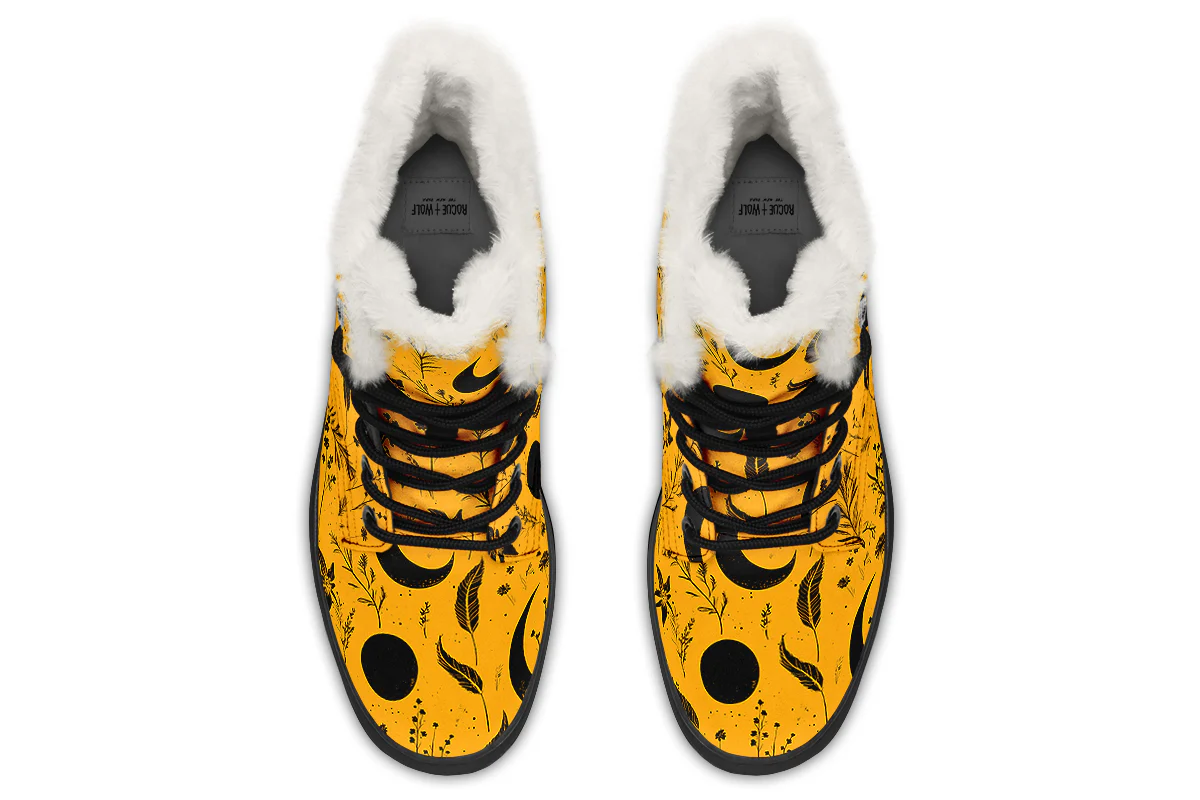 Mustard Moonlit Botanica Winter Boots - Image 7