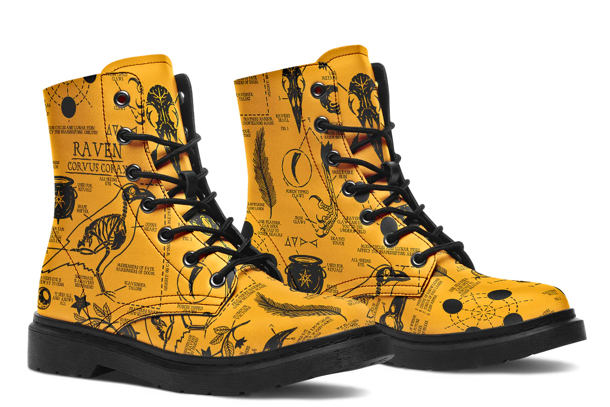Mustard Raven Study Boots - Image 2