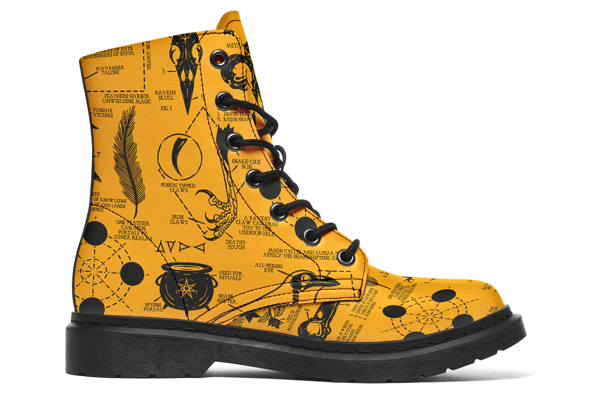 Mustard Raven Study Boots - Image 3
