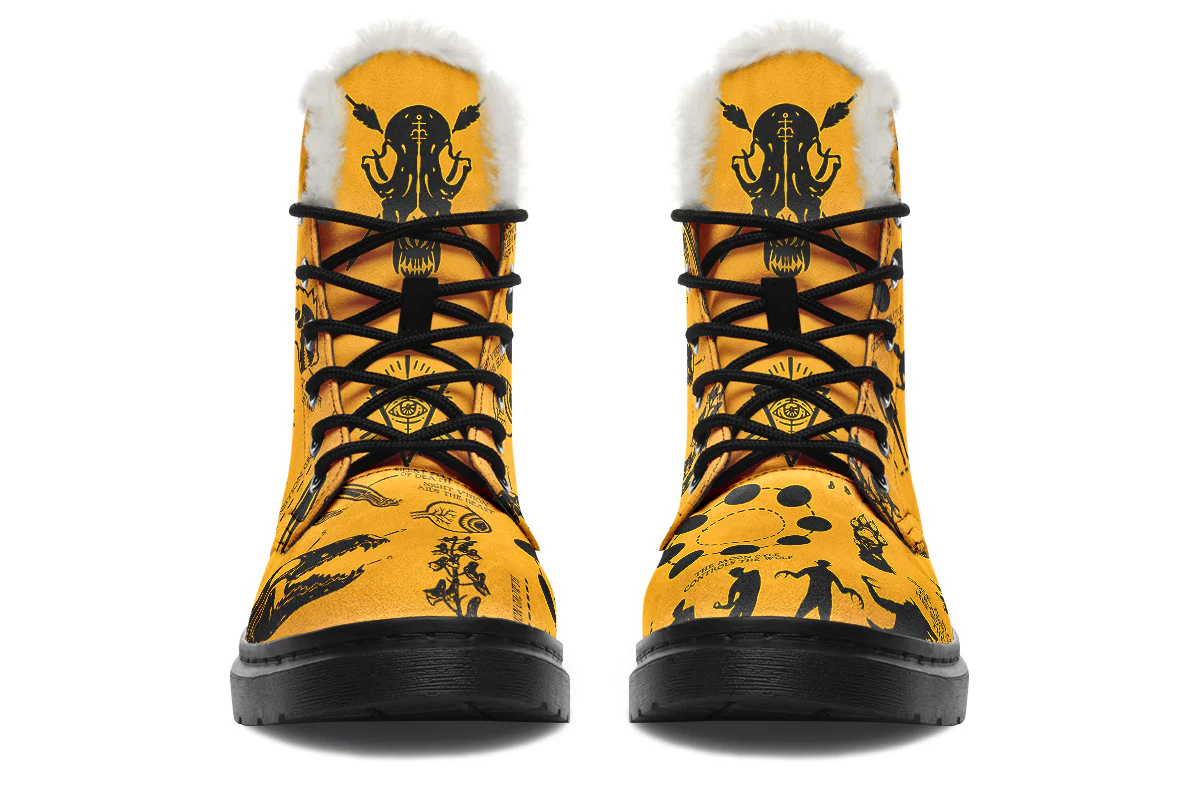 Mustard Wolf Study Winter Boots - Image 3
