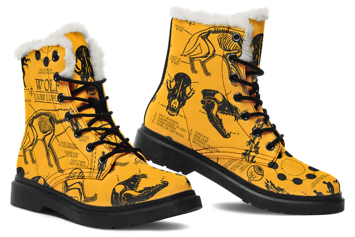 Mustard Wolf Study Winter Boots - Image 5