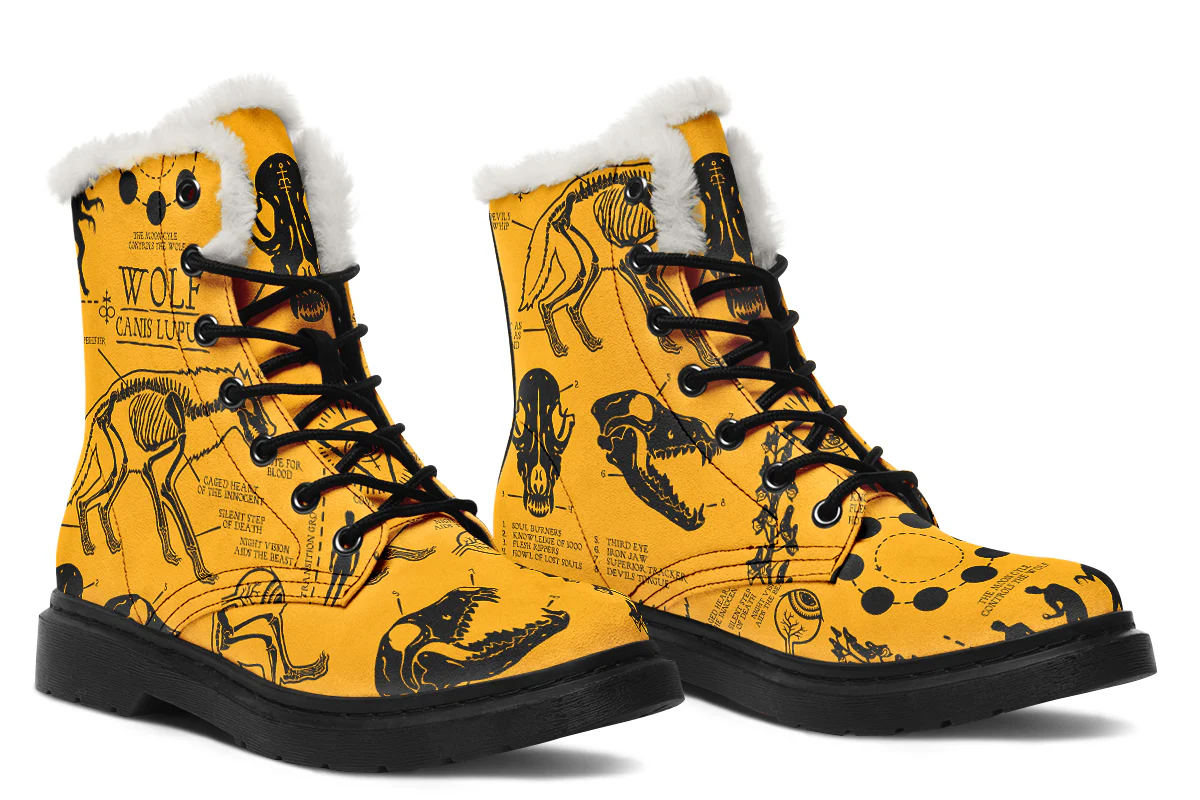 Mustard Wolf Study Winter Boots - Image 6