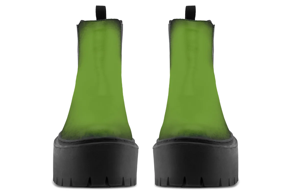 Mystic Moss Platform Chelsea Boots - Image 7