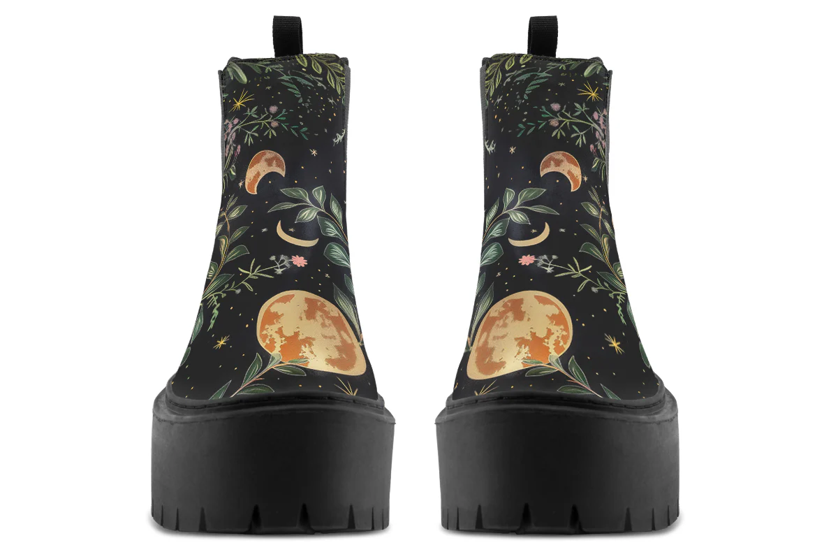 Night Blossom Platform Chelsea Boots - Image 7