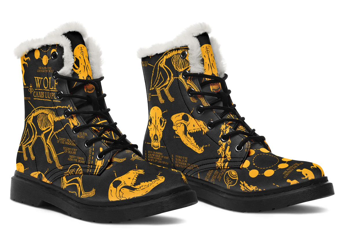Nightgold Wolf Study Winter Boots - Image 6