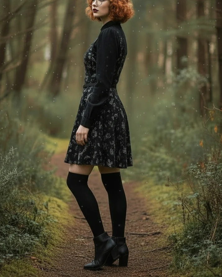 Nightshade Skater Dress - Image 8