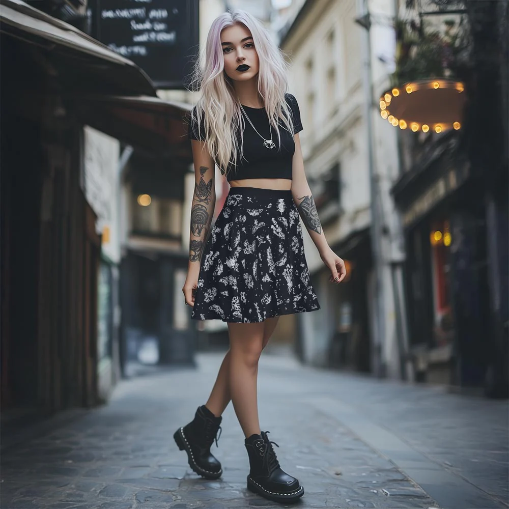 Nightshade Skater Skirt - Image 6