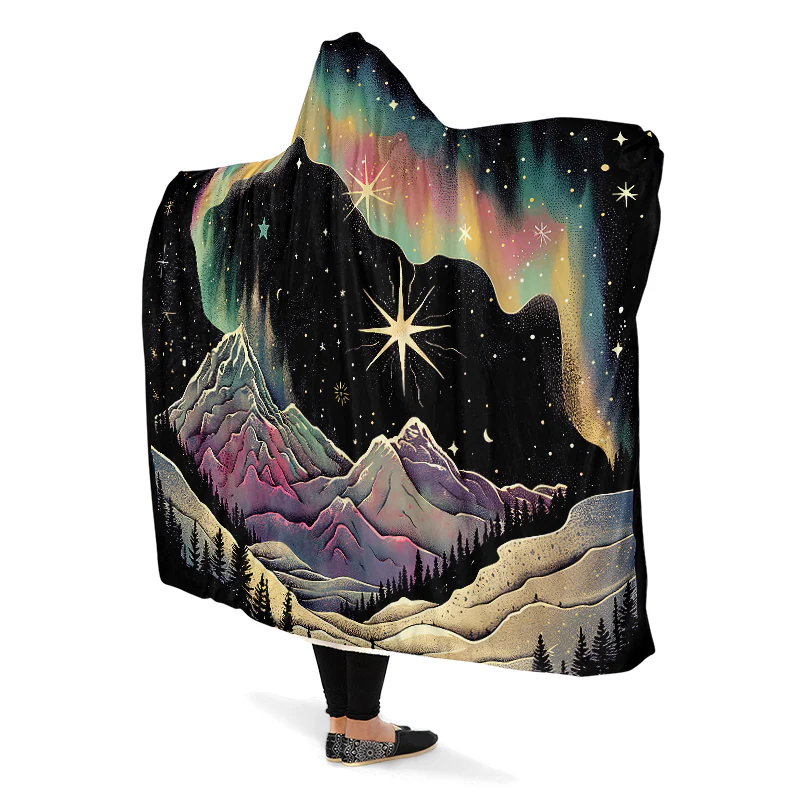 Northern Lights Hooded Blanket - Image 3