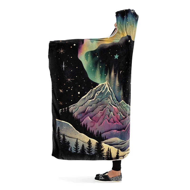 Northern Lights Hooded Blanket - Image 5