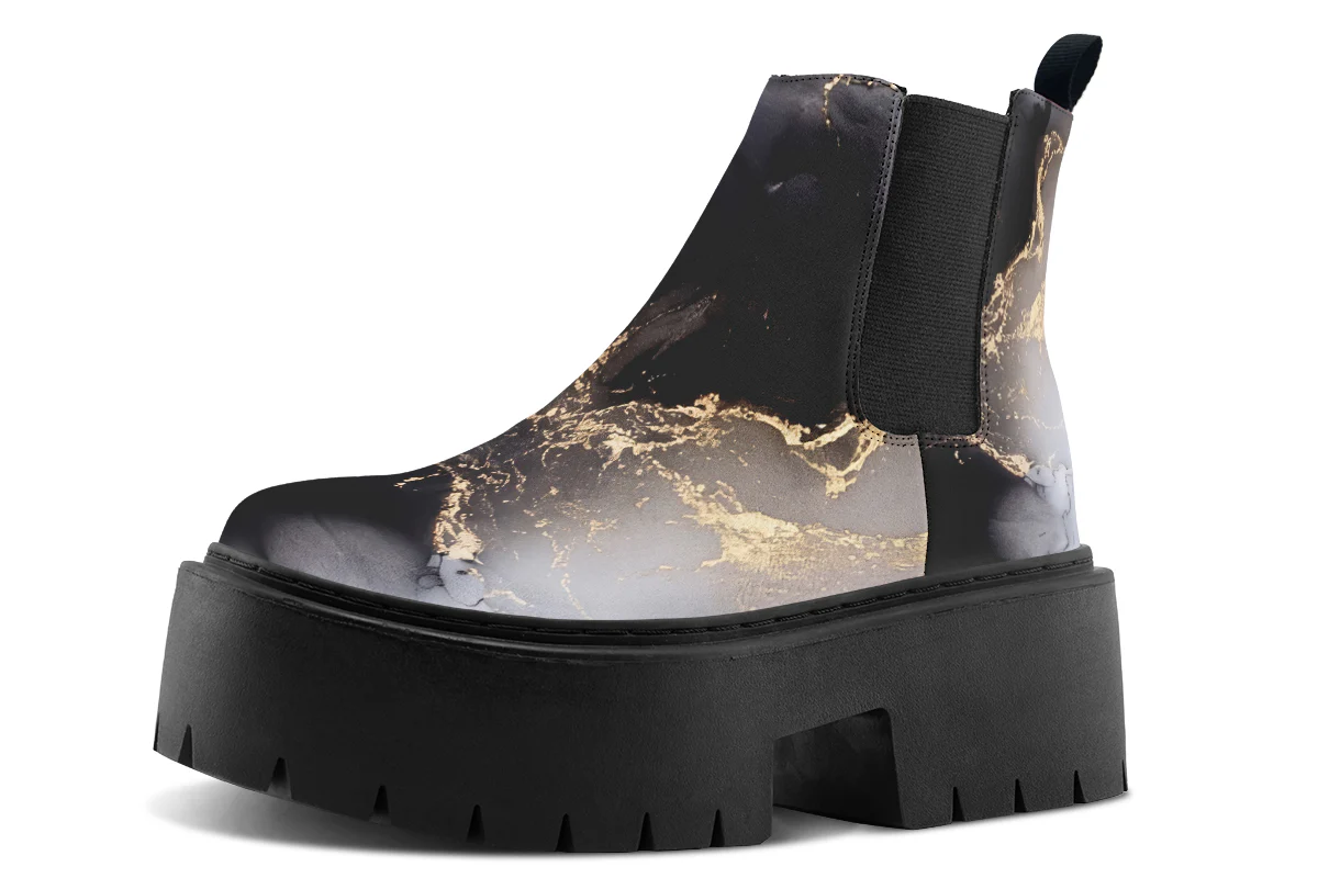 Obsidian Vein Platform Chelsea Boots - Image 2