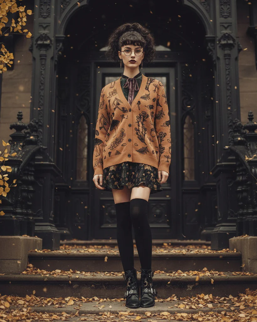 Ochre Herbology Knitted Cardigan - Image 7