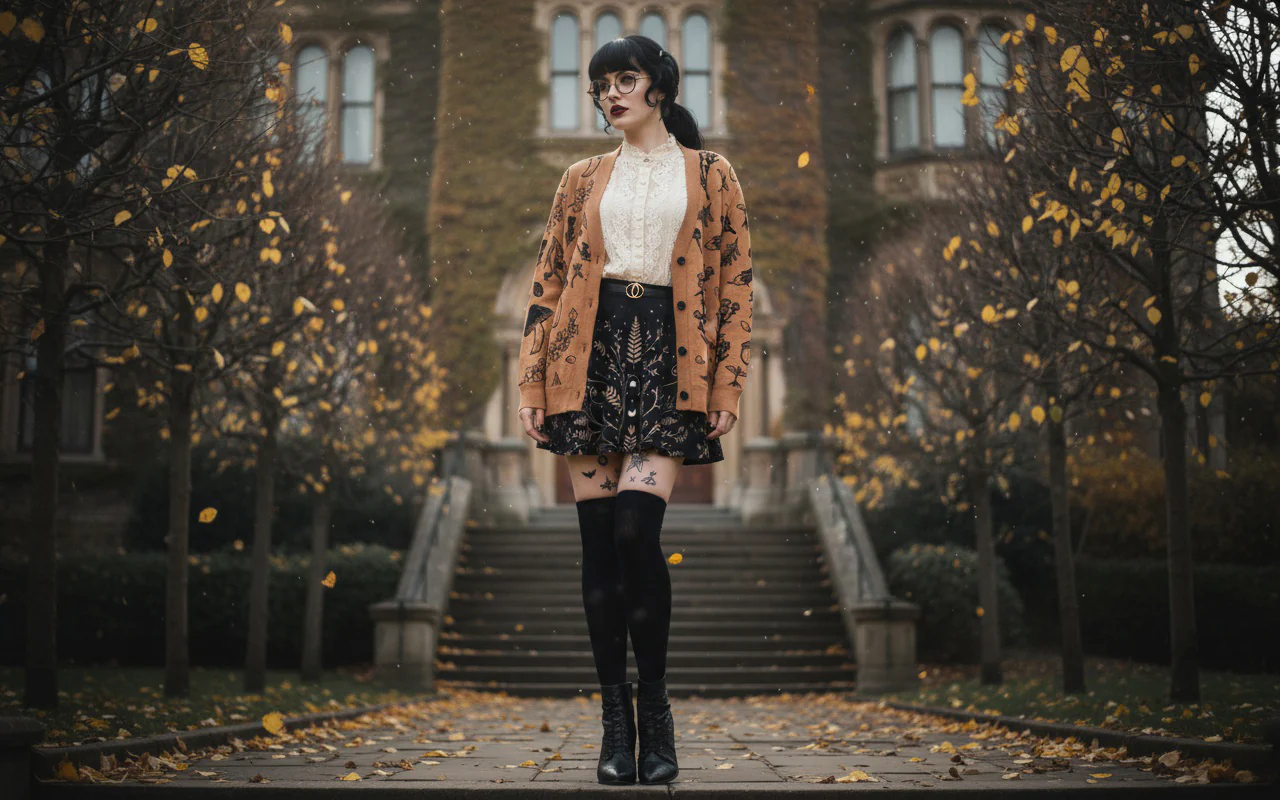 Ochre Herbology Knitted Cardigan - Image 8