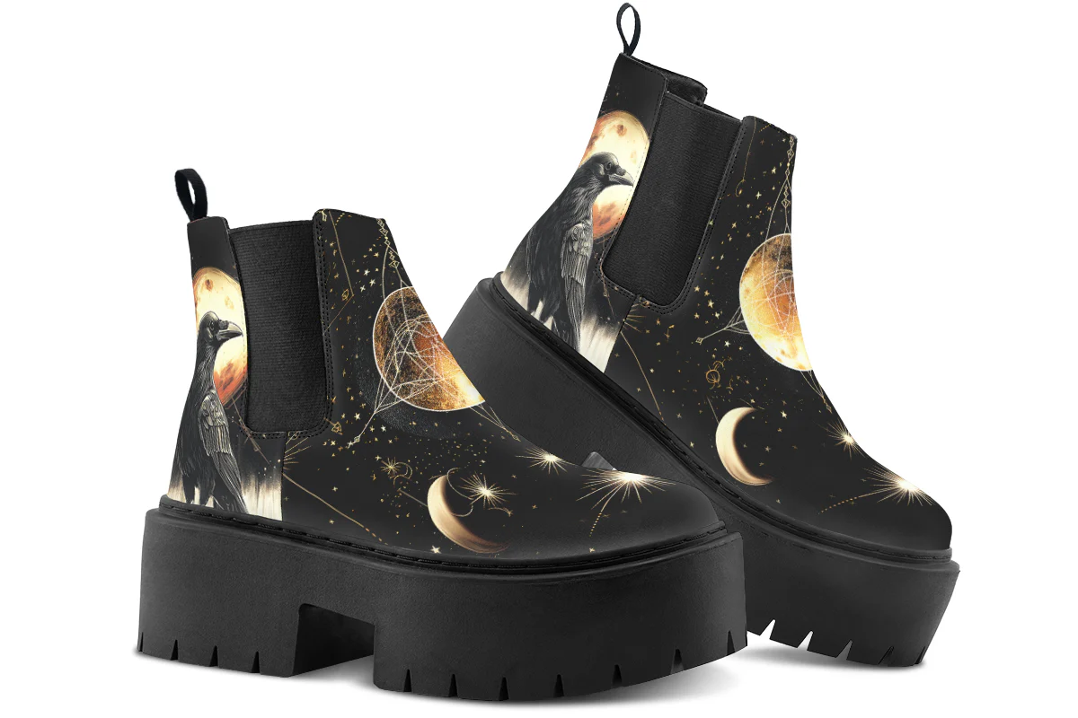 Oracle Raven Platform Chelsea Boots - Image 4