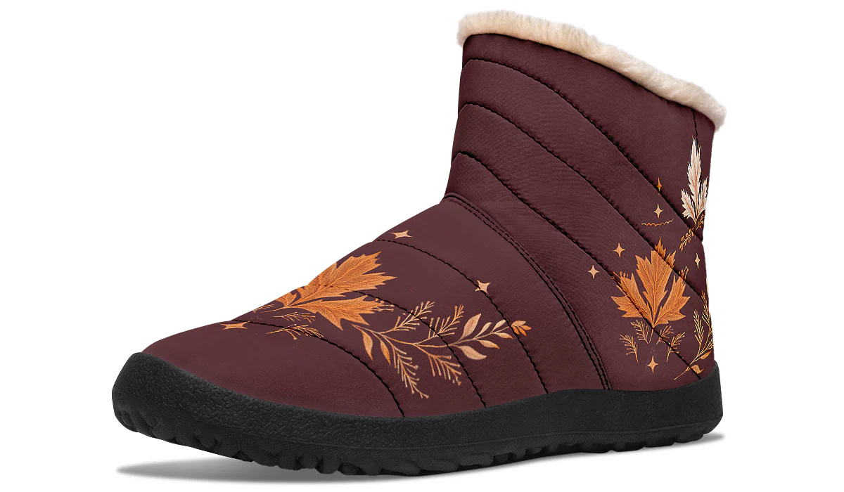 Oxblood Autumnalis Comfy Winter Boots - Image 2