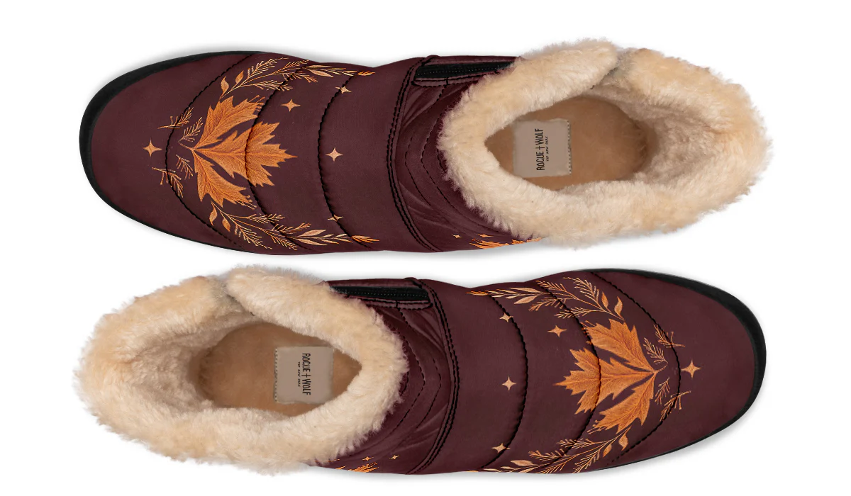 Oxblood Autumnalis Comfy Winter Boots - Image 6