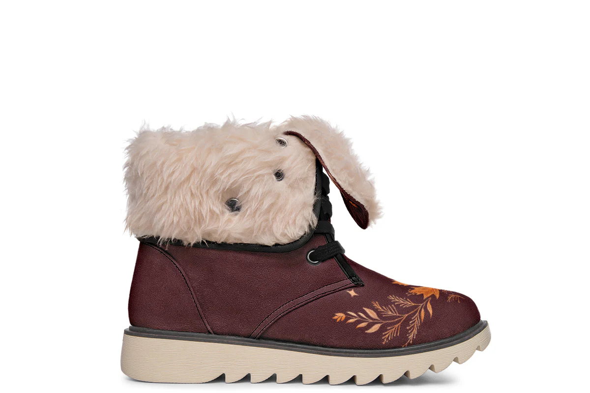 Oxblood Autumnalis Fold Over Winter Boots - Image 10