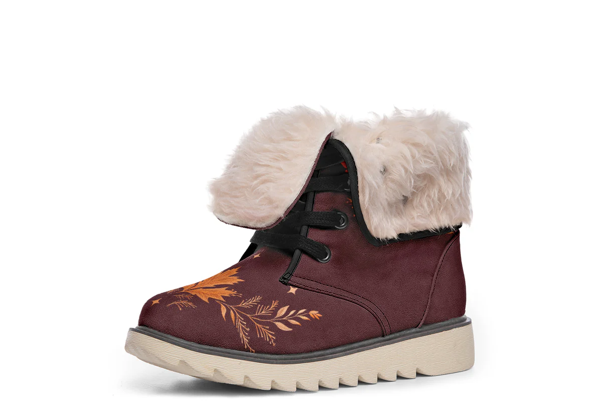 Oxblood Autumnalis Fold Over Winter Boots - Image 11