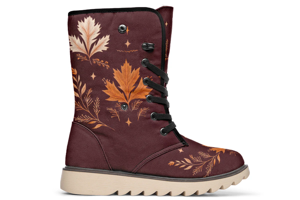 Oxblood Autumnalis Fold Over Winter Boots - Image 2