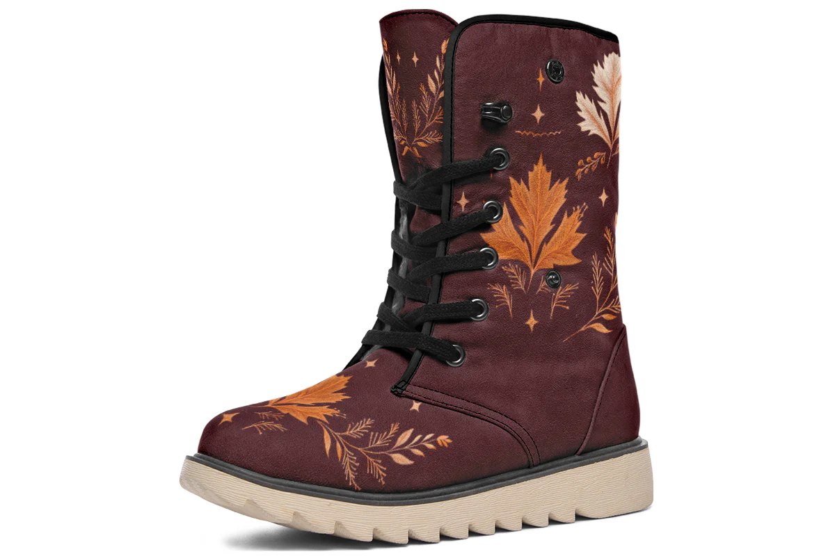 Oxblood Autumnalis Fold Over Winter Boots - Image 3