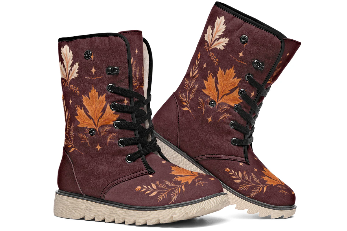 Oxblood Autumnalis Fold Over Winter Boots - Image 7