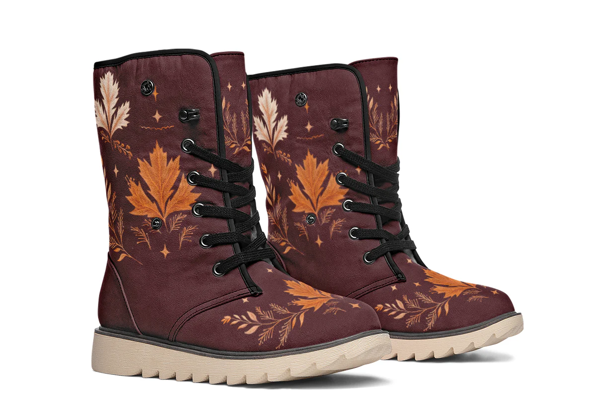 Oxblood Autumnalis Fold Over Winter Boots - Image 8