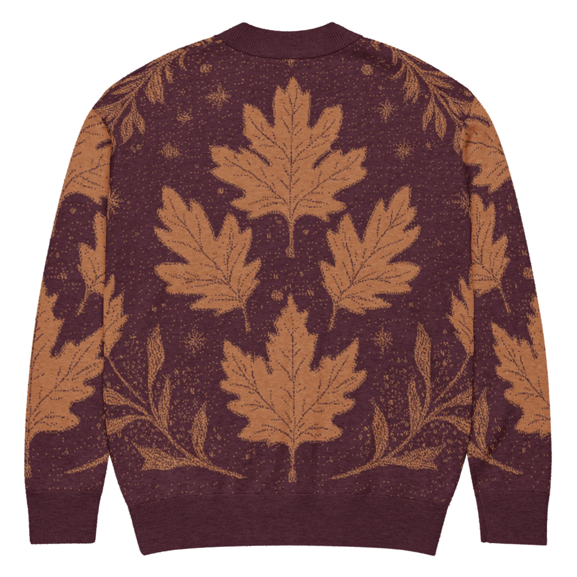 Oxblood Autumnalis Knitted Cardigan - Image 6