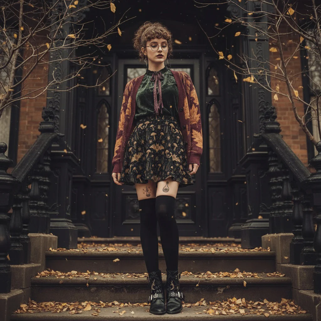 Oxblood Autumnalis Knitted Cardigan - Image 7