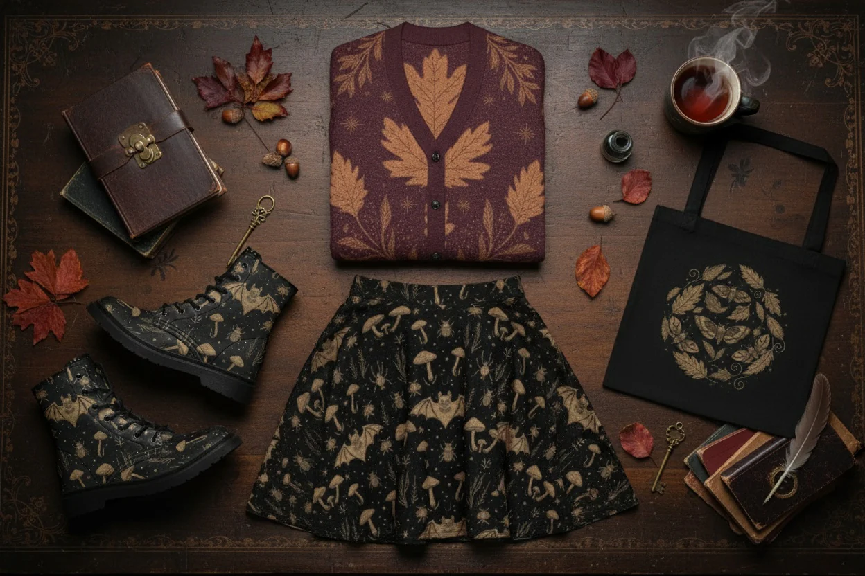 Oxblood Autumnalis Knitted Cardigan - Image 8