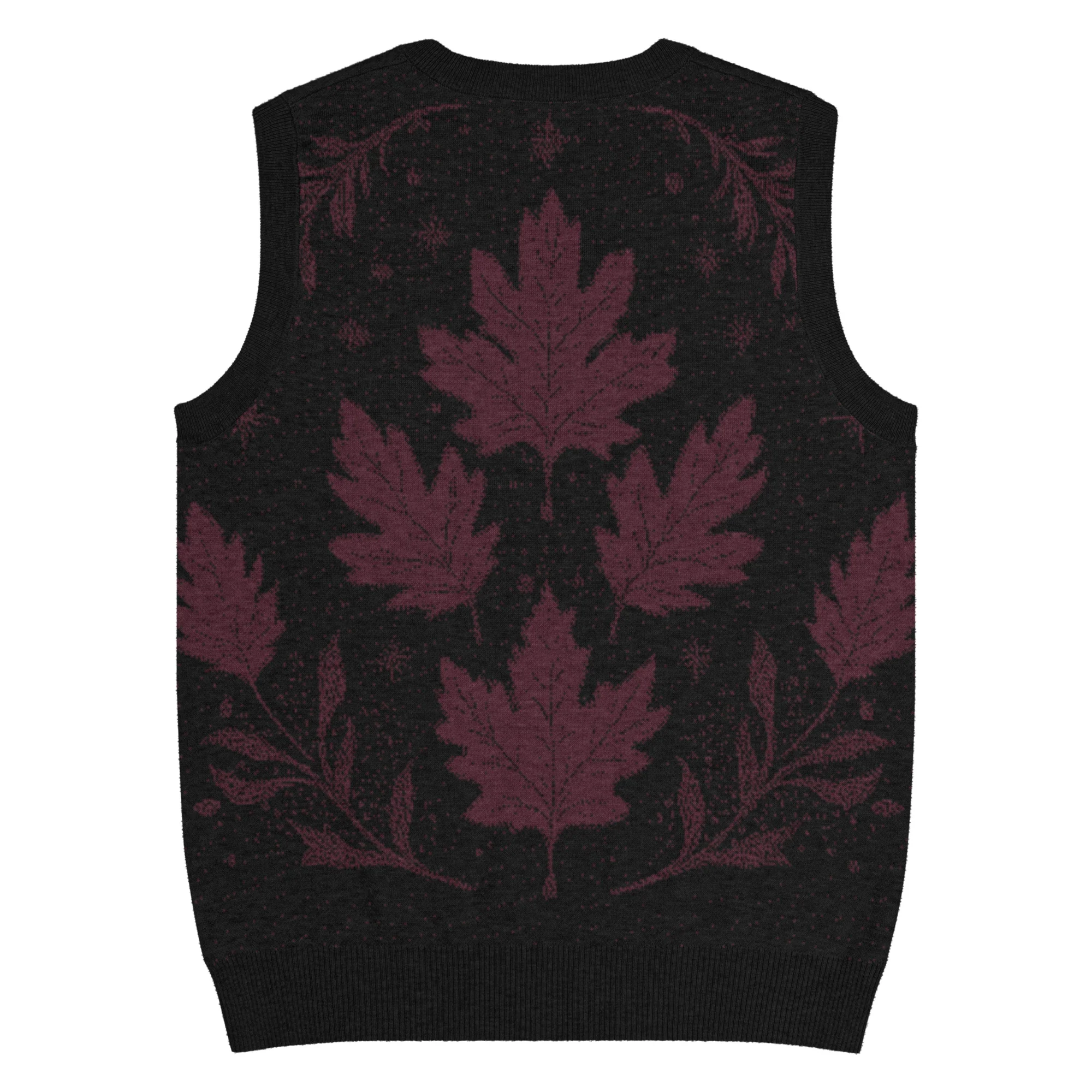 Oxblood Autumnalis Knitted Vest - Image 4